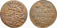 Brandenburg-Preußen Cu 3 Pfennig Friedrich II. 1740-1786. -
