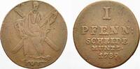 Braunschweig-Calenberg-Hannover Ausbeute Cu Pfennig Georg III. 1760-1820. -