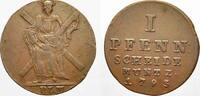 Braunschweig-Calenberg-Hannover Ausbeute Cu Pfennig Georg III. 1760-1820. -
