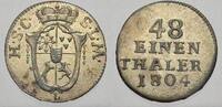 Sachsen-Coburg-Saalfeld 1/48 Taler Franz Friedrich Anton 1800-1806. -