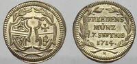 Schwäbisch Hall Silberabschlag von 1/4 Dukaten Stadt 1000-1800. -
