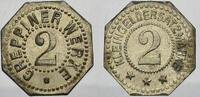 2 Pfennig (Zn) Greppin, Stadt (Provinz Sachsen) 1900-1950. Kl. Flecken. EF