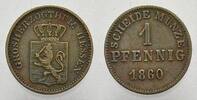 Hessen-Darmstadt Cu Pfennig Ludwig III. 1848-1877. -