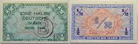 Die Deutschen Banknoten ab 1871 1/2 Deutsche Mark 1948 Bank deutscher Länder 1948-1949. Sehr selten in dieser Erhaltung. GEM UNC