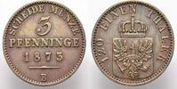 Brandenburg-Preußen Cu 3 Pfennig Wilhelm I. 1861-1888. -