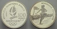 Frankreich 100 Francs (Albertville) Fünfte Republik seit 1958. -