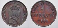 Hessen-Darmstadt Cu Pfennig Ludwig III. 1848-1877. -