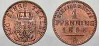 Brandenburg-Preußen Cu Pfennig Wilhelm I. 1861-1888. -