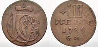 Trier, Erzbistum Cu 4 Pfennig Clemens Wenzel von Sachsen 1768-1794. -