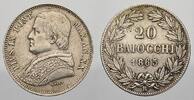 Italien-Kirchenstaat 20 Baiocchi Pius IX. 1846-1878. -