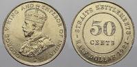 Straits Settlements 50 Cents Britische Kolonie 1837-1939. -