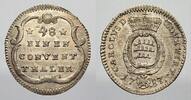 1/48 Taler (3 Kreuzer) 1787 Württemberg Karl Eugen 1744-1793. Prachtexemplar mit feiner Tönung. Fast stempelglanz