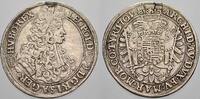 Haus Habsburg 1/2 Taler 1701 KB Leopold I. 1658-1705. Henkelspur, VF+