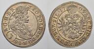 3 Kreuzer 1705  CB Schlesien-Der oberste Lehnsherr Leopold 1658-1705. Fast vorzüglich
