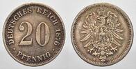 Kleinm&uuml;nzen 20 Pfennig 1876 G Sehr sch&ouml;n-Vorz&uuml;glich 18,00 EUR  Excl. 15,00 EUR Verzending