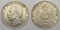Baden 3 Mark 1914 G Friedrich II. 1907-1918. Vorz&uuml;glich-fast stempelglanz 55,00 EUR  Excl. 15,00 EUR Verzending