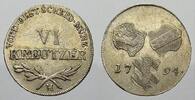 Haus Habsburg 6 Kreuzer 1794 H Franz II. (I.) 1792-1835. Vorz&uuml;glich 95,00 EUR  Excl. 15,00 EUR Verzending