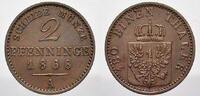 Brandenburg-Preu&szlig;en Cu 2 Pfennig 1868 A Wilhelm I. 1861-1888. Vorz&uuml;glich 10,00 EUR  Excl. 15,00 EUR Verzending