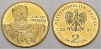 Polen-Republik 1990 bis Heute 2 Zlote (Sobieski) Republik Polen seit 1990. -