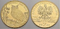 Polen-Republik 1990 bis Heute 2 Zlote (Uhu) Republik Polen seit 1990. -