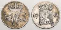 Niederlande 10 Cent Willem I. 1815-1840. -