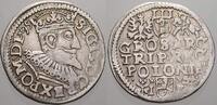 Polen 3 Gröscher 1 Sigismund III. 1587-1632. -