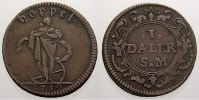 Schweden 1 Daler Silvermynt Karl XII. 1697-1718. -