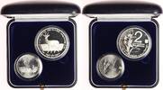 Israel 1 New Sheqel + 2 New Sheqalim Flora und Fauna. -