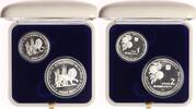 Israel 1 New Sheqel + 2 New Sheqalim Flora und Fauna. -