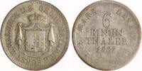 Waldeck und Pyrmont 1/6 Taler Georg Heinrich 1813-1845 -