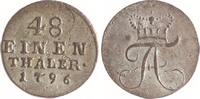 Anhalt-Bernburg 1/48 Taler Friedrich Albrecht 1765-1796. -
