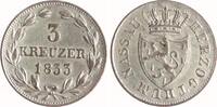 Nassau 3 Kreuzer Wilhelm 1816-1839. -