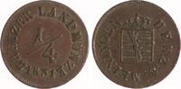 Sachsen-Meiningen 1/4 Kreuzer Bernhard Erich Freund 1803-1866. -
