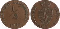 Sachsen-Meiningen 1/2 Kreuzer Bernhard Erich Freund 1803-1866. -