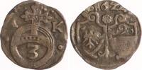 Magdeburg, Erzbistum 3 Pfennig Christian Wilhelm von Brandenburg 1598-1631. -