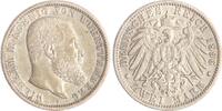 Württemberg 2 Mark Wilhelm II. 1891-1918. -