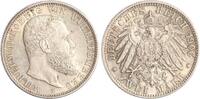 Württemberg 2 Mark Wilhelm II. 1891-1918. -
