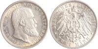 Württemberg 2 Mark Wilhelm II. 1891-1918. -