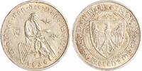 Weimarer Republik 3 Reichsmark Vogelweide. -