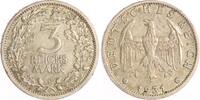 Weimarer Republik 3 Reichsmark Umlaufmünze. -