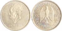 Weimarer Republik 3 Reichsmark Goethe. -