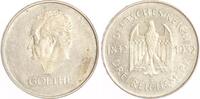 Weimarer Republik 3 Reichsmark Goethe. -