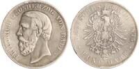 Baden 5 Mark Friedrich I. 1856-1907. -