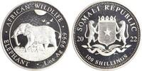 Somalia 100 Shillings African Wildlife - Elephant. -
