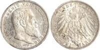 Württemberg 3 Mark Wilhelm II. 1891-1918. -