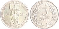 Weimarer Republik 3 Reichsmark Rheinlande. -