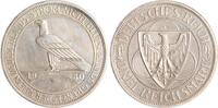Weimarer Republik 3 Reichsmark Rheinlandräumung. -