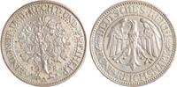 Weimarer Republik 5 Reichsmark Eichbaum. -