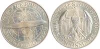 Weimarer Republik 5 Reichsmark Zeppelin. -