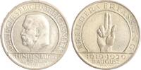Weimarer Republik 3 Reichsmark Verfassung. -